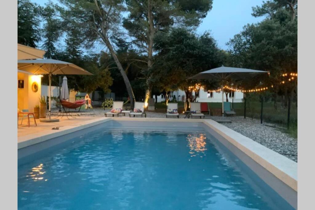 Вилла Gite Dans Les Pins Avec Piscine Мазан Экстерьер фото